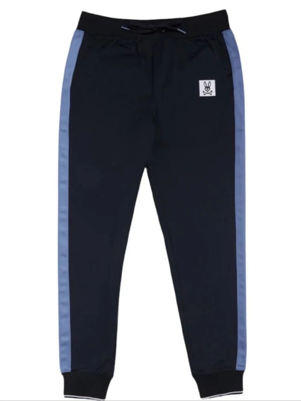 Psycho Bunny Men's Navy Daniel Side Stripe Track Pants